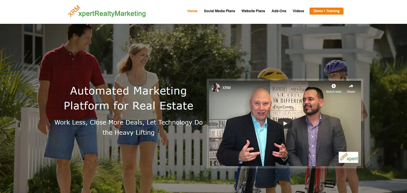 xpertRealtyMarketing.com screenshot, real estate marketing division of Image Building Media