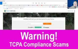 Warning! TCPA Compliance Scam