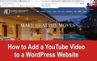 How to Add a YouTube Video to a WordPress Website Webinar with Allan McNabb