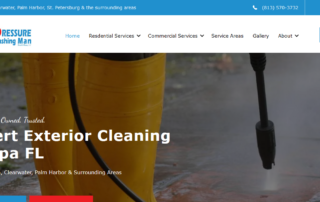 Website Screenshot, Pressure Washing Man