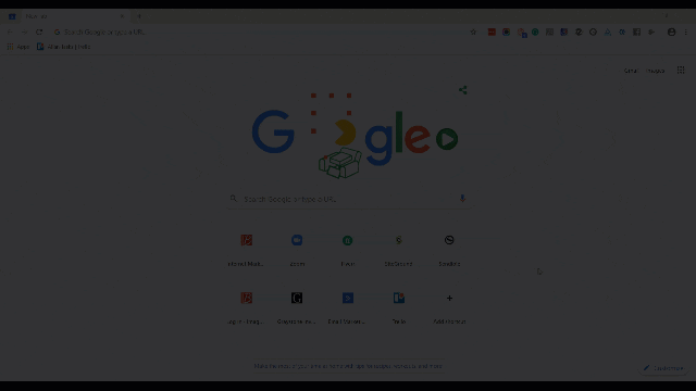 gif showing how to open a chrome incognito browser